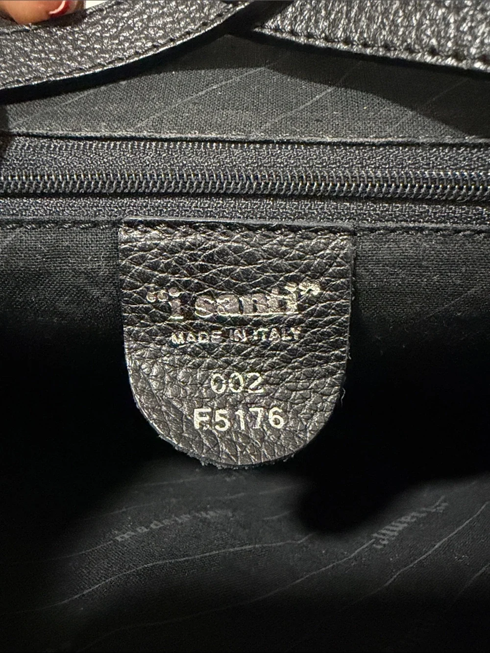 i Santi Black Pebbled Leather Convertible Backpack Crossbody 🎀